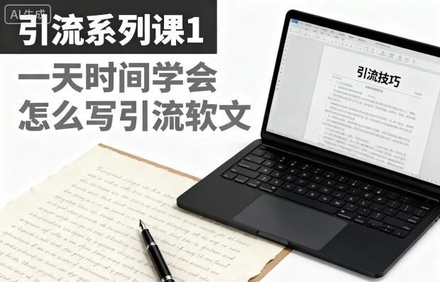 引流系列课1，一天时间学会怎么引流软文