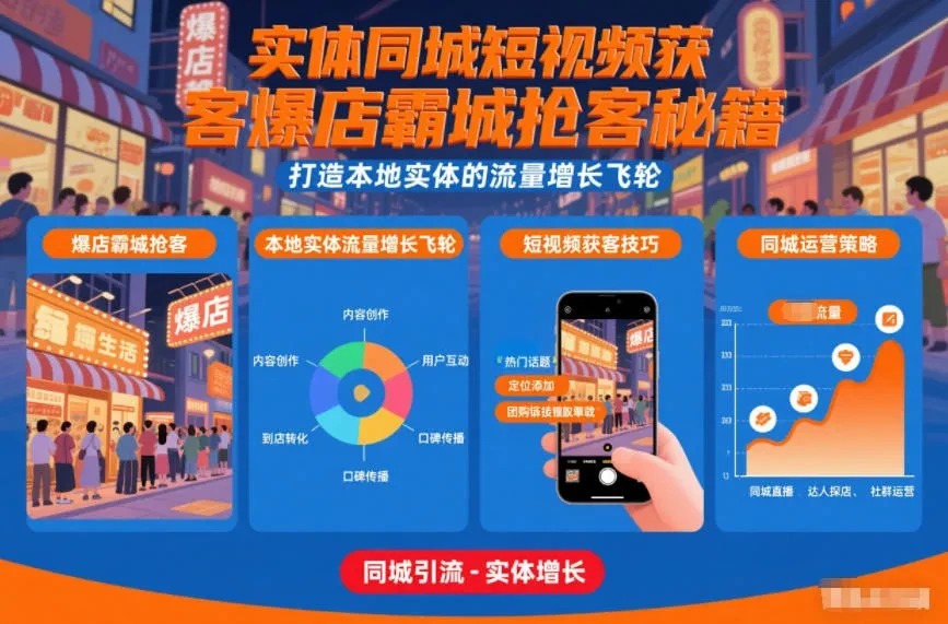 实体店获客引流矩阵-同城短视频获客7天起店实现实体门店盈利增长