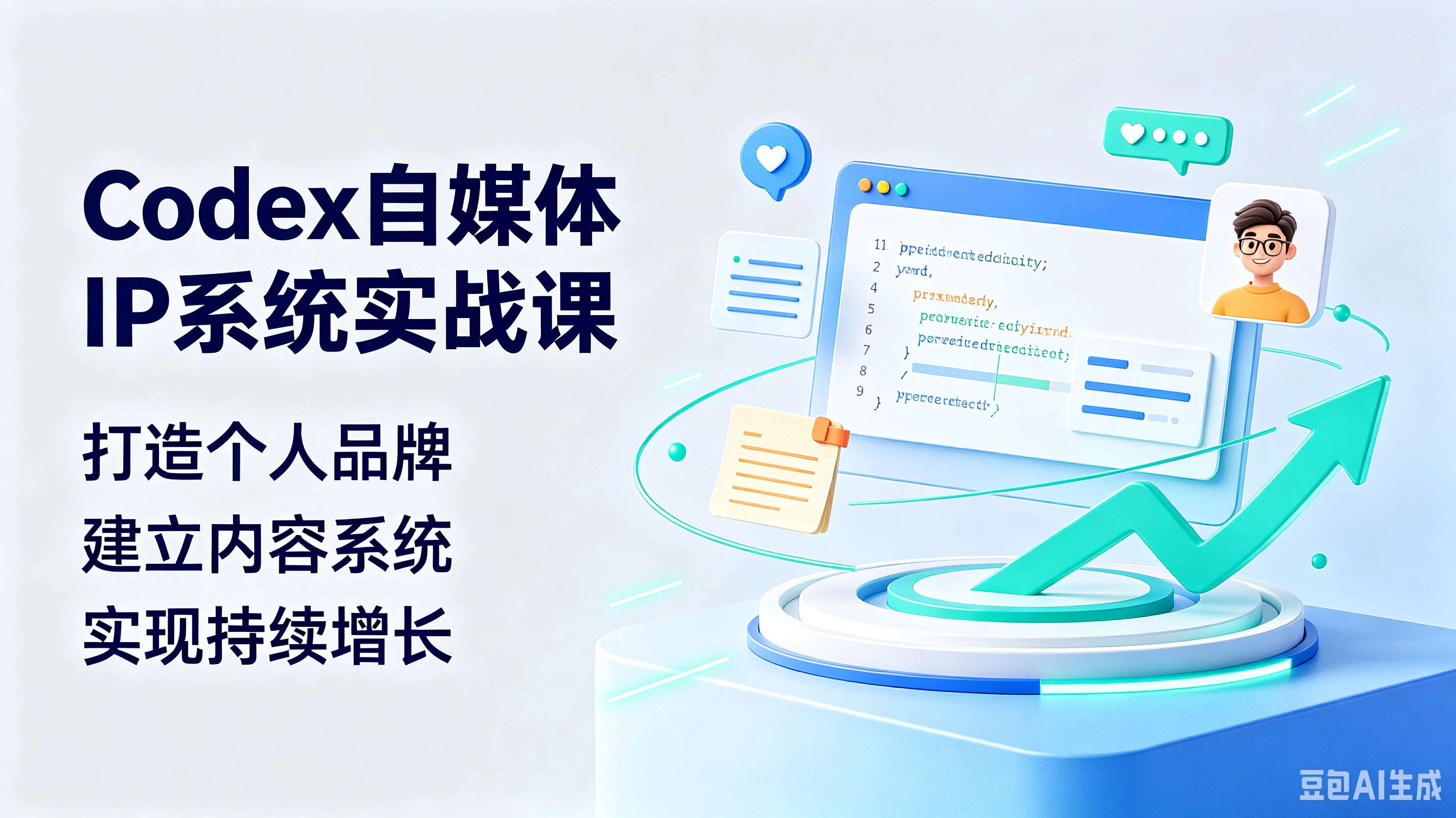 【精】Codex自媒体IP系统实战课,打造个人品牌、建立内容系统、实现持续增长