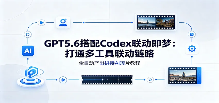 GPT5.6搭配Codex联动即梦:打通多工具联动链路,全自动产出拼接AI短片教程