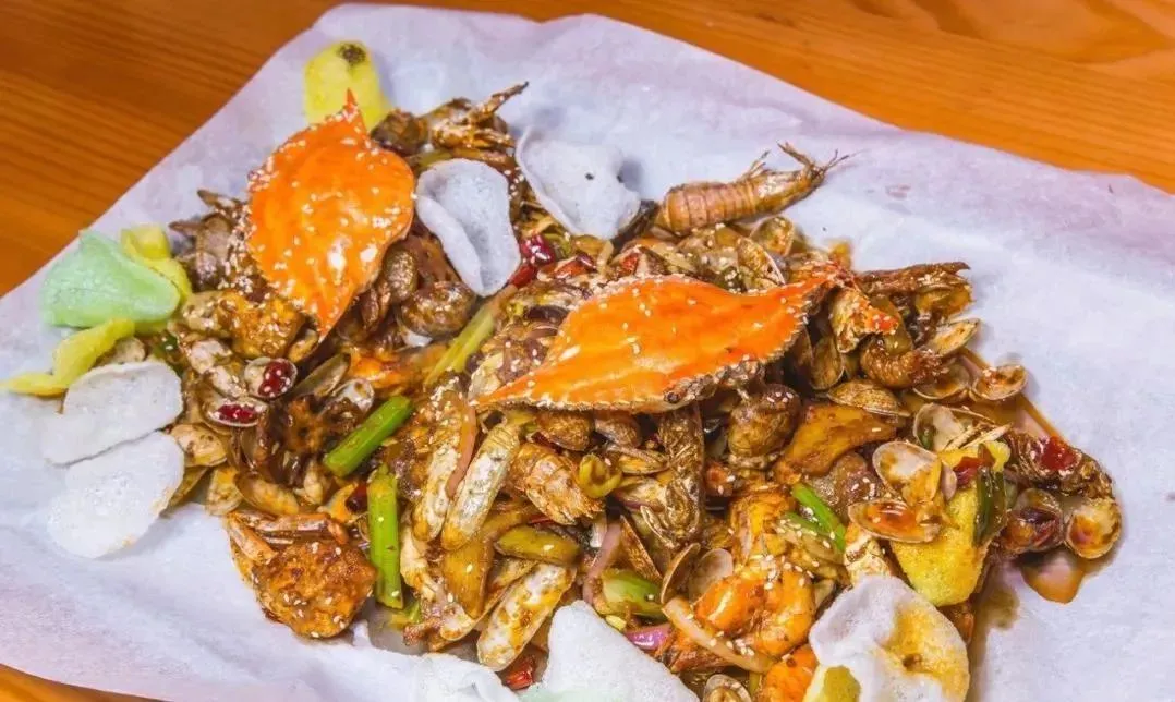 手抓铁锹海鲜 技术配方、实体教程