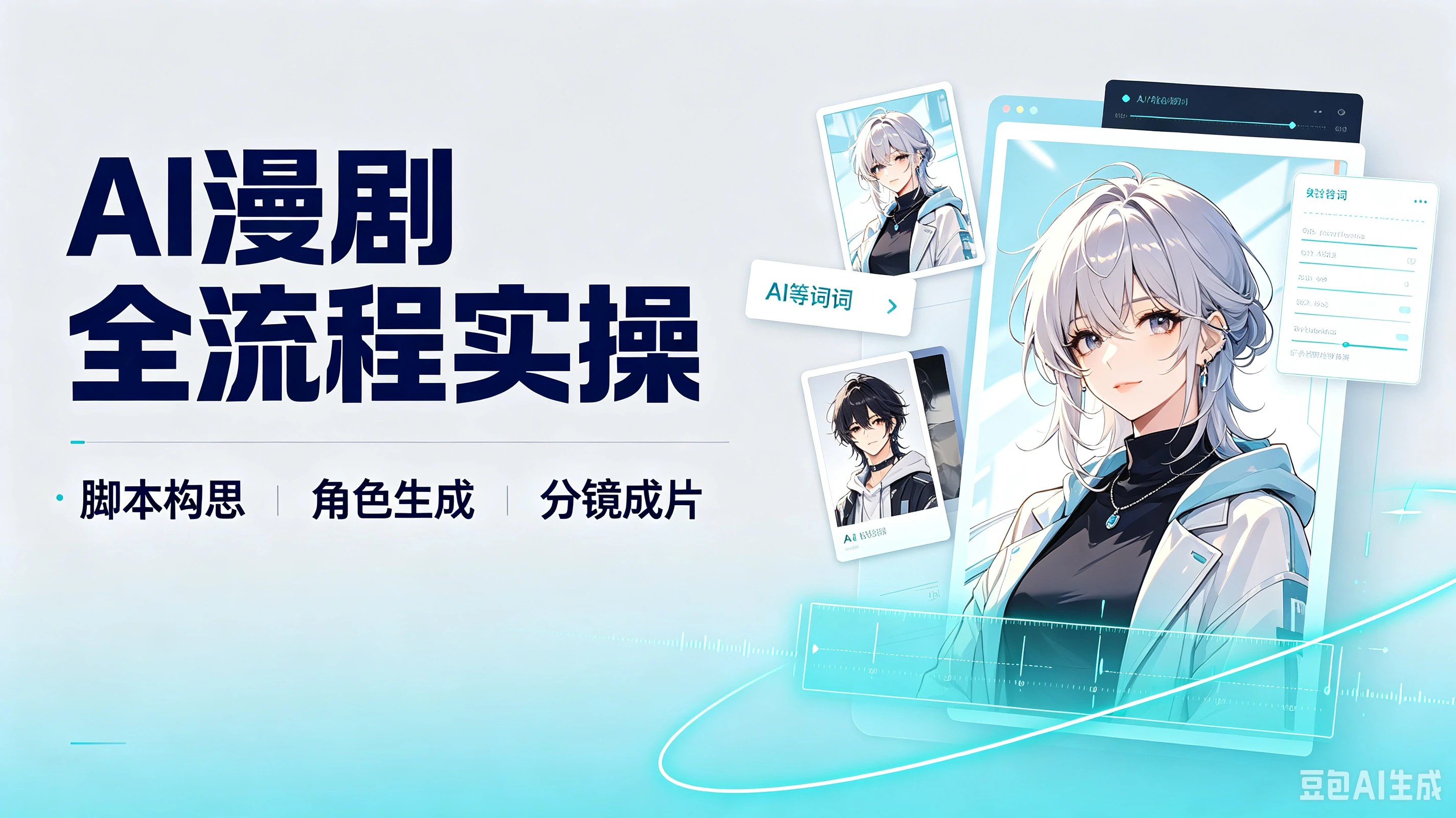 【精】AI漫剧全流程实操,脚本构思、角色生成、分镜成片