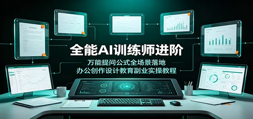 全能AI训练师进阶:万能提问公式全场景落地,办公创作设计教育副业实操教程